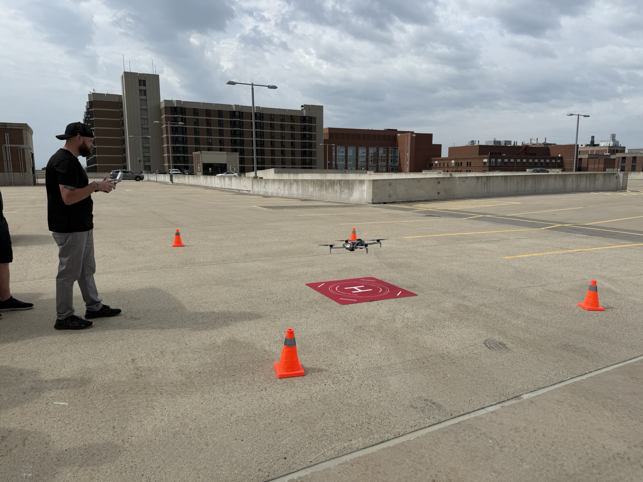 Rooftop flight training