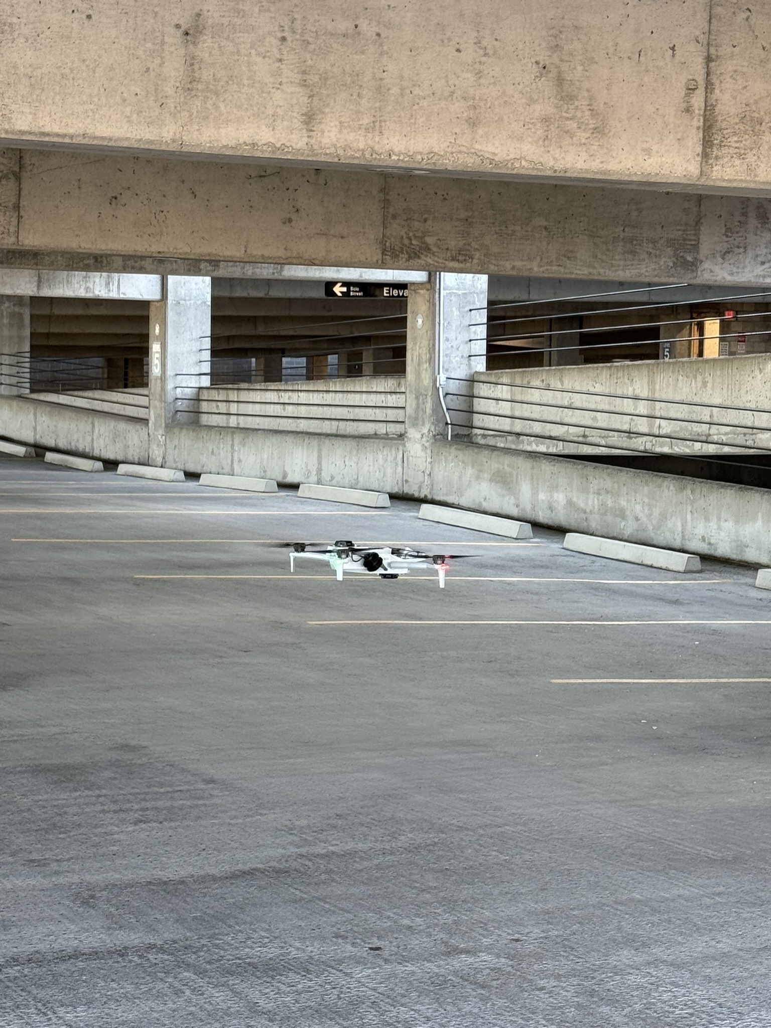 UAS in a parking garage